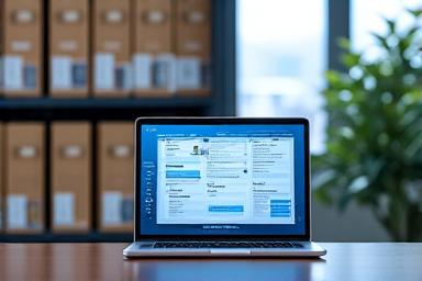 Organized archive boxes and digital folders, symbolizing diligent record keeping.